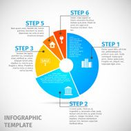 Pie chart real estate infographic