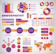 set of vector infographics