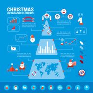 Christmas infographic elements for your business