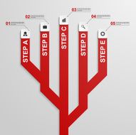 Abstract infographic design template N4