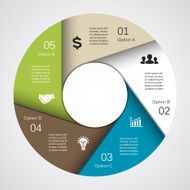 Vector circle diagram infographic for business presentation