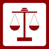 Icon flat element design scales