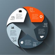 Modern vector info graphic for business project N12