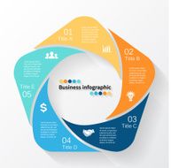 Vector circle business infographic