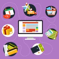 Internet shopping process and delivery N2