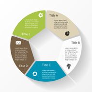 Modern vector info graphic for business project N14