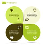 Modern vector info graphic for eco project