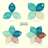 Vector circle eco infographic N2