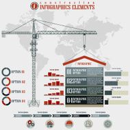 Construction Infographics elements
