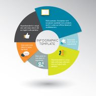 infographic template circle