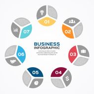 Modern vector info graphic for business project N15