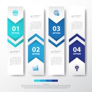 Design multicolor number timeline graphic or website Vector eps1