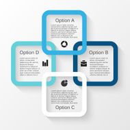 Vector circle infographic Template for cycle diagram graph presentation and N6