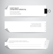 Note paper ready for your message Vector illustration N4