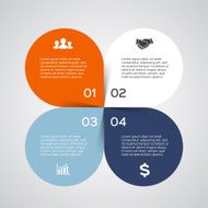 Modern vector info graphic for business project N16