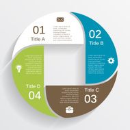 Modern vector info graphic for business project N17