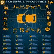 Car service repair Infographics N4