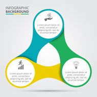 Vector circle element for infographic N7