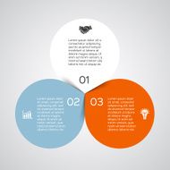 Modern vector info graphic for business project N18