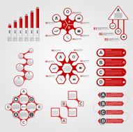 Set of Infographics Modern design template