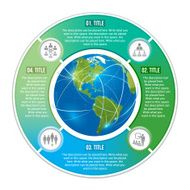 Global networking infographic