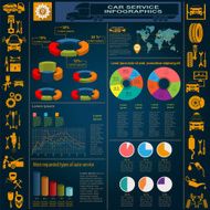 Car service repair Infographics N5