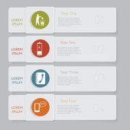 Infographic Design number banners template graphic or website layout N5