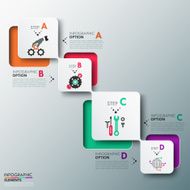 Modern Infographics Process Template