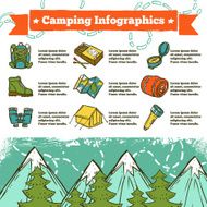 Camping Infographics Sketch N2