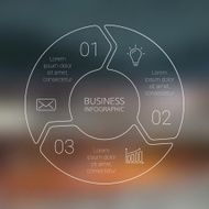 Circle line arrows infographic Template for cycle diagram graph presentation