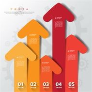 Design flat shadow arrow banners graphic or website Vector EPS