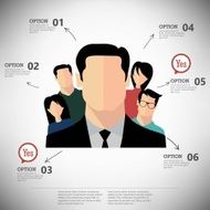 Vector infographic report template N4
