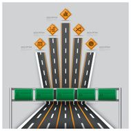 Road And Street Traffic Sign Business Travel Infographic N2