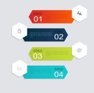Vector colorful info graphics for your business presentations N34