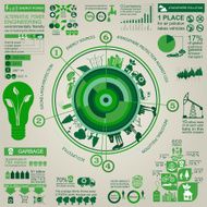 Environment ecology infographic elements Environmental risks N6