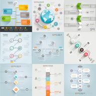 Business timeline elements template