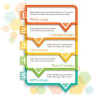 Infographic menu button