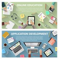 Online education and app development concept