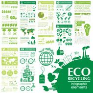 Environment ecology infographic elements Environmental risks N7