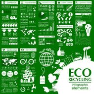 Environment ecology infographic elements Environmental risks N8