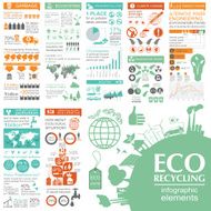 Environment ecology infographic elements Environmental risks N11