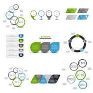 Collection of Infographic Templates for Business Vector Illustra N16