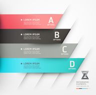 Vector illustration origami infographic template