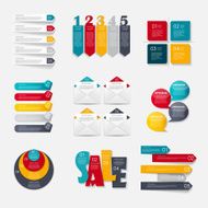 Collection of Infographic Templates for Business Vector Illustra N17