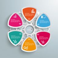 6 Round Triangles Industry Production Imfographic