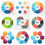 Circle infographic Diagram graph presentation N4