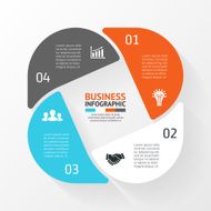Circle infographic Diagram graph presentation N5
