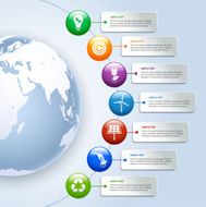 Green energy infographics