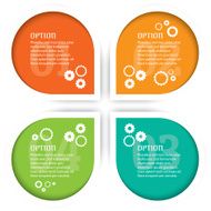 Retro infographic layout