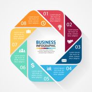 Business circle infographic diagram with options N3